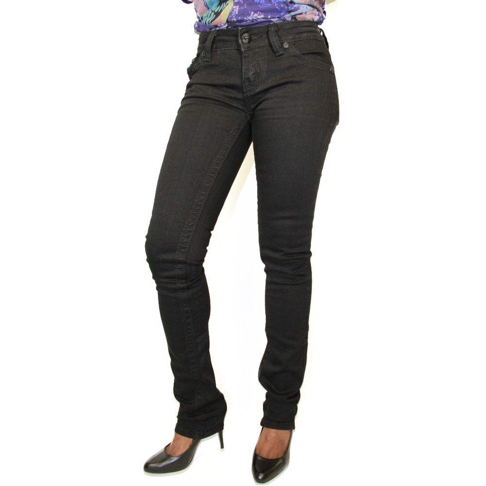 Sunny Skinny Leg Black Jeans (Miss Me)